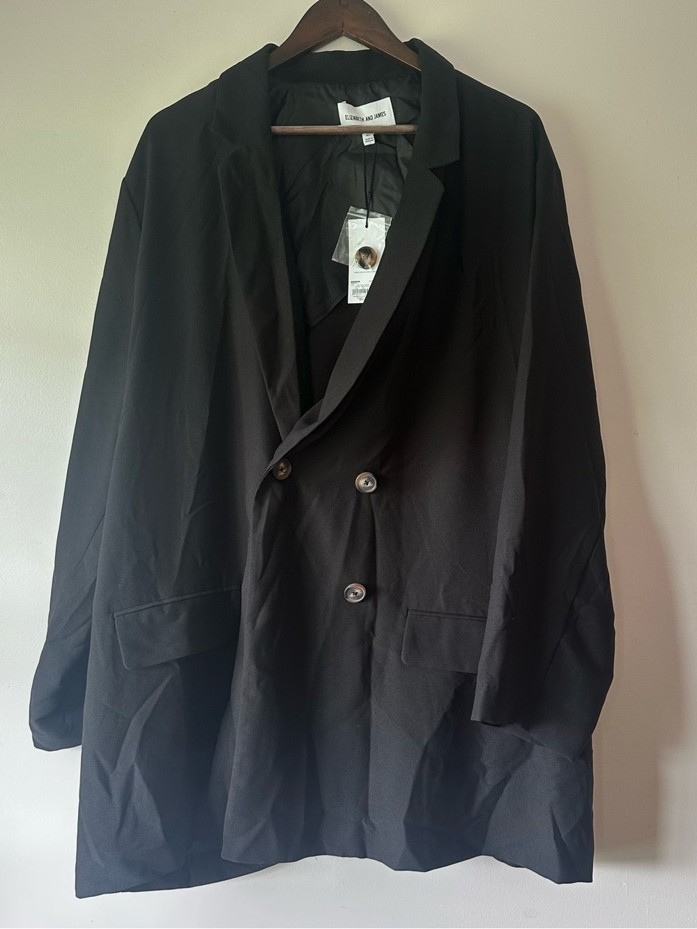 NWT Elizabeth And James Double Breasted Blazer Jacket 4X